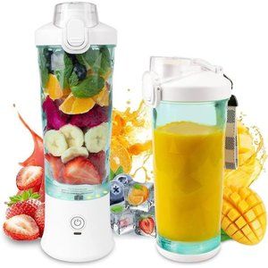 Portable Blender with 6 Ultra-sharp Blades, Personal Blender, 20 Oz (600ML)